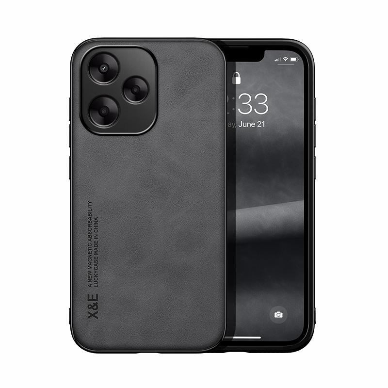 For Xiaomi Poco M6 4G Case Magnetic Leather Back Cover For Xiaomi Poco M6 4G Cases PocoM6 Protective Shockproof Shell Capas