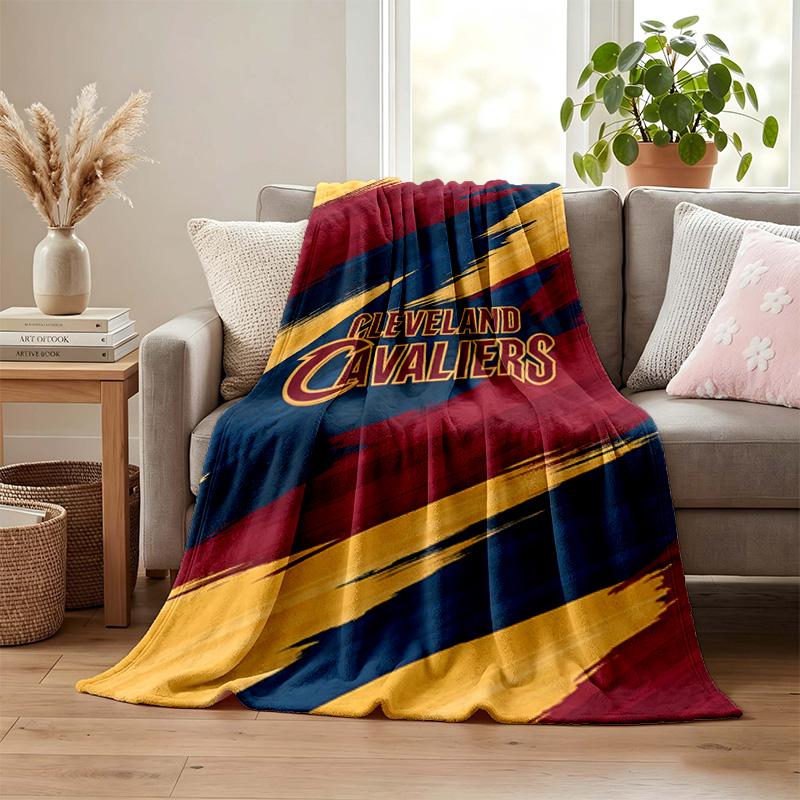 Cleveland Cavaliers blanket Flannel Blanket Soft Cozy Plush Throw for Sofa Bed Lightweight Home Decoration