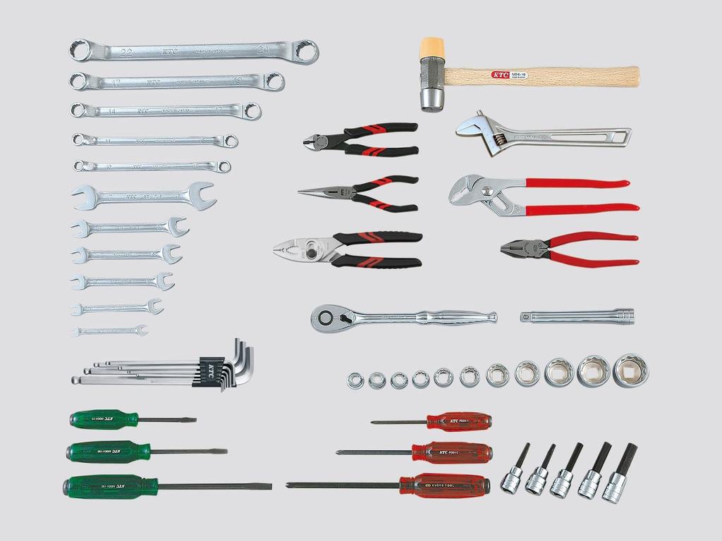 Kyoto Machinery Tools Tool Set Industrial Model SK4511WMZ (KTC) 12.7SQ 51-piece