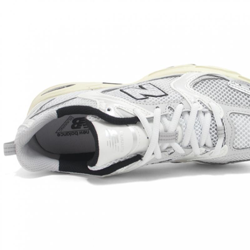 New Balance Unisex 530 Running Shoes Silver Cream Mr530ta