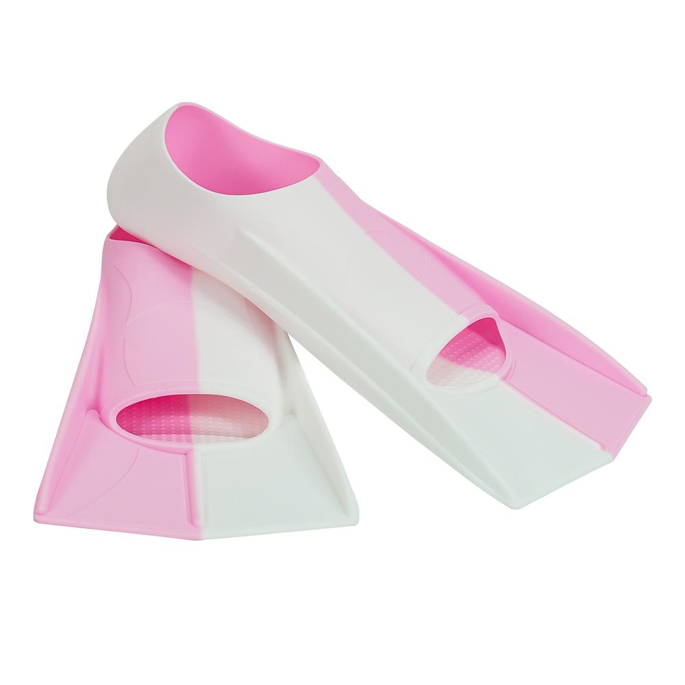 Swim Fins Comfortable Silicone Flippers for Swimming and Diving Size Suitable Beginners Kids Girls Boys Adults