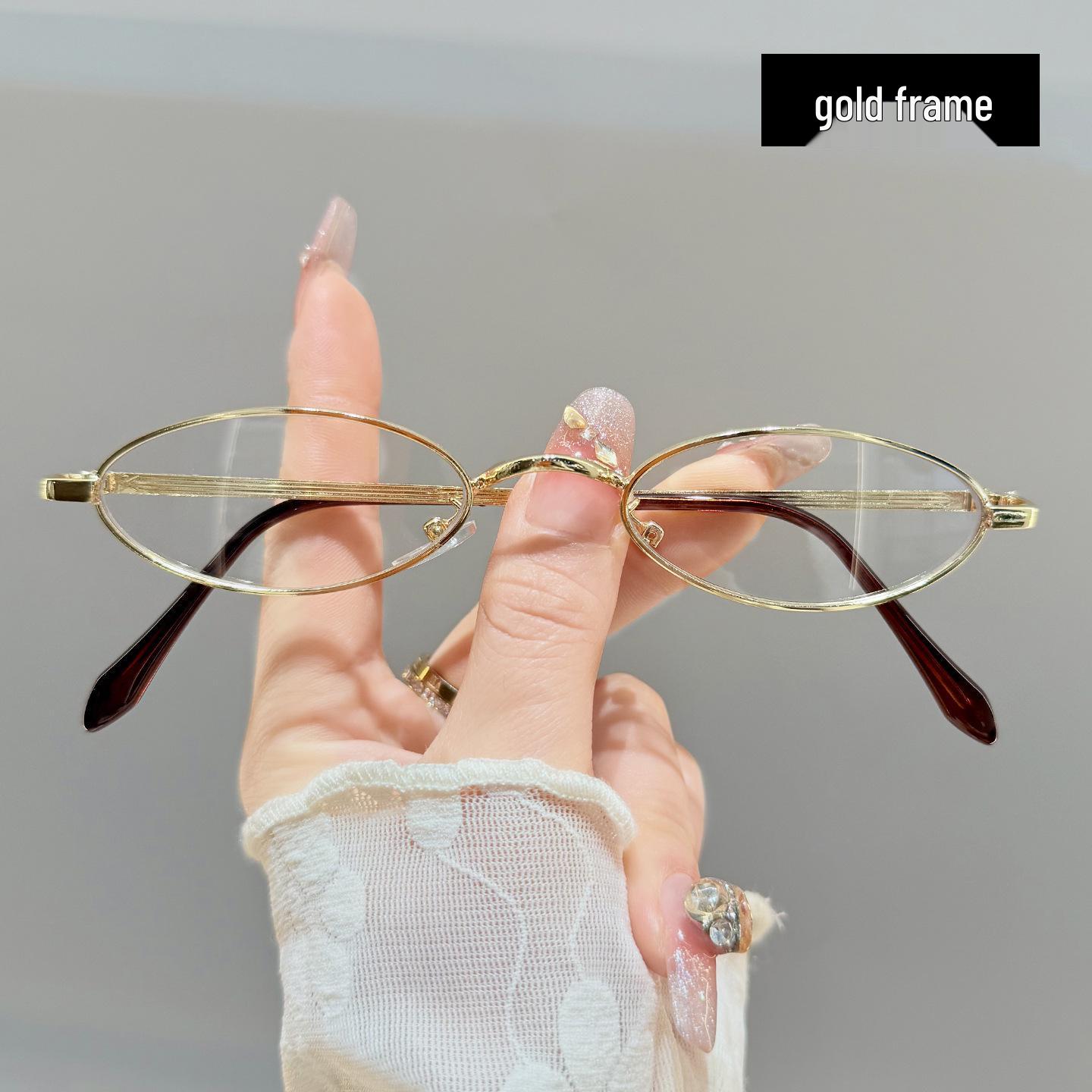 

Ретро Металлическая Рамка Очки для Чтения с Защитой от Синего Света для Пресбиопии - Анти-Усталость, Простые, В Стиле Интернет-Знаменитости 0 Degree Anti-Blue Light