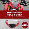Motorcycle Windshield Head Cover Windshield Fairing For Ducati Monster 696 795 796 M1100, Red-M53K