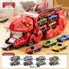 3-in-1 Transforming Dinosaur Toy Car Set for Kids Aged 3-5 with Mini Car Storage