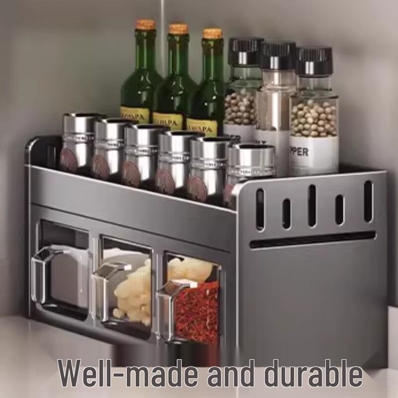 Cloud Frost Punch-Free Wall-Mounted Seasoning Storage Rack