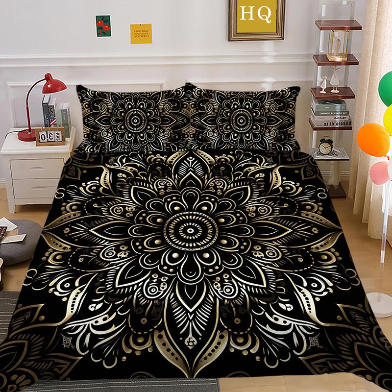 Kemila Black Camel Bettwäsche Dream 3D-Bettbezug und Kissenbezug, Doppelbett-Set, Digitaldruck-Bettwäsche