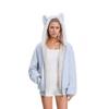 Faux Suede Fur Collar Hooded Coat Men Women Couple Thick Fashion Commute Outerwear