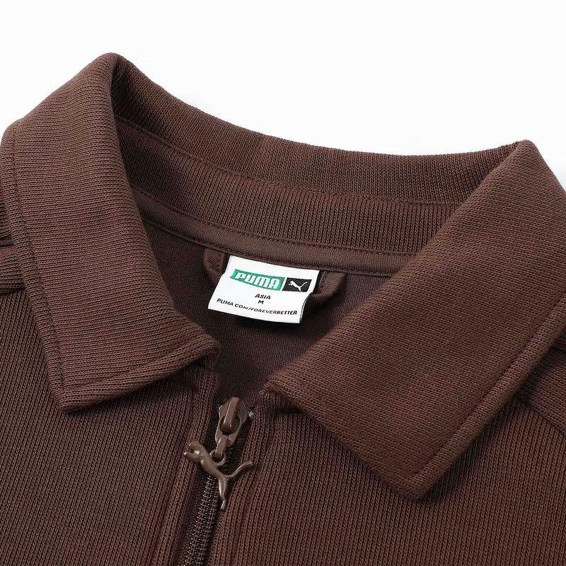 New PUMA Jackets Coats Unisex Coffee Brown 630968-65