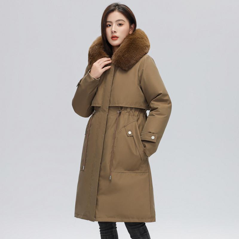 

Женский съемный пуховик большого размера 2023, зима Tide L