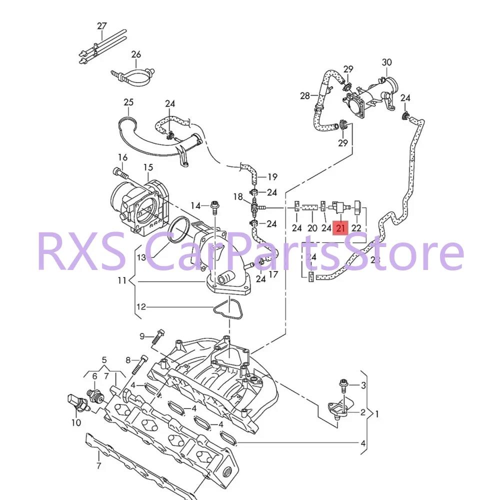 1pcs 1C0906517A Vapor Canister Purge Solenoid for A3 S3 A6 S6 for Jetta Golf Passat Touran for Fabia for Ibiza 0280142353 Ventilation Valves 4