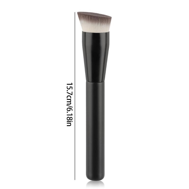 Schräger Make-up-Pinsel zum Konturieren und für Rouge Weiche Synthetikborsten Stabiler Griff aus Aluminiumlegierung Professionelles Kosmetikwerkzeug