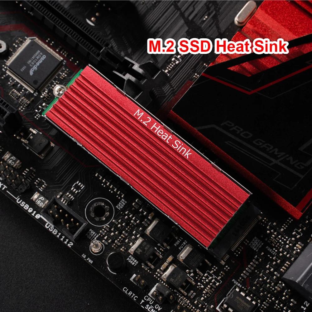 M.2 2280 NVMe SSD Radiator Heat Sink Cooling Pads heatsink Aluminum Dissipation with Thermal Pad for m2 2280 ssd Desktop PC PS5