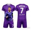 Sommer Neue Mode Ronaldo #7 Fußballtrikot Sport Training Spiel Kurzarm T-Shirt und Shorts Set Locker Familie Kinder T-Shirts