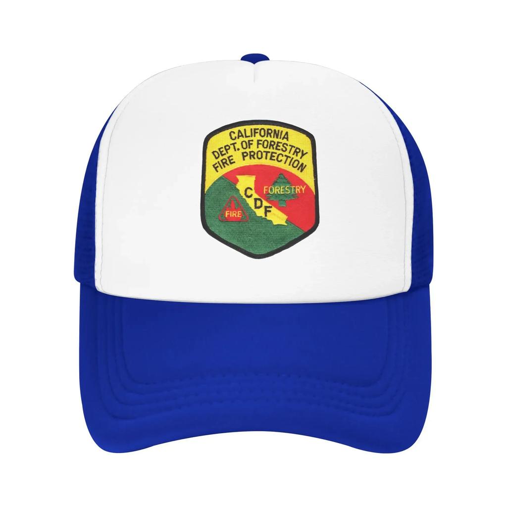 California Forestry Fire Camping Mesh Baseball Caps For Mens  Adult Male Beach Golf Hat Snapback Cap