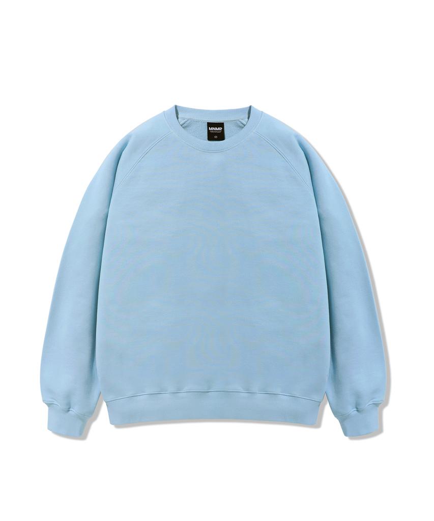 MINIMALPROJECT Signature Peach Skin Raglan Brushed Sweatshirt Mmt137 [Sky]