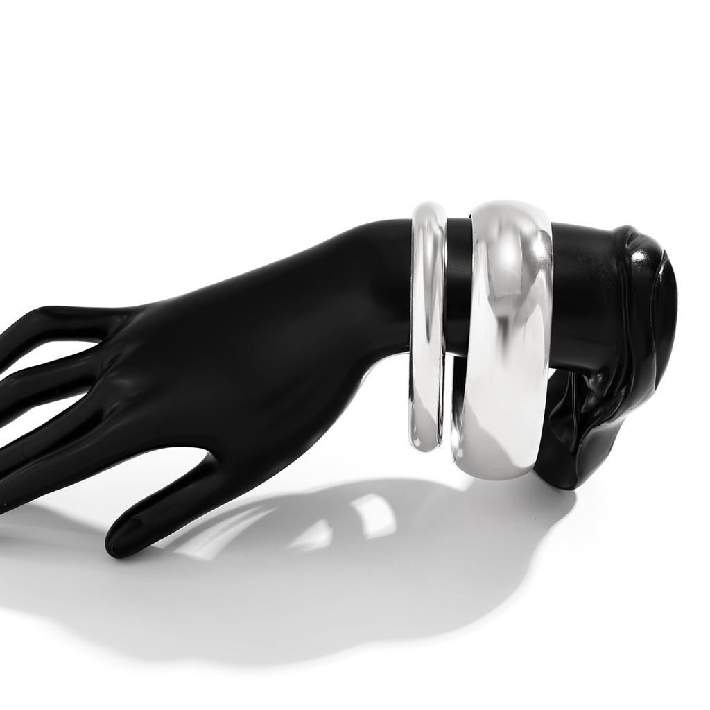 2 Stück/3 Stück Punk Geometrisches Breites Armreif-Set Mode Handschmuck Klobiger Hohler Mehrschichtiger Armreif für Frauen Schmuck Damen Hochzeitsfeier