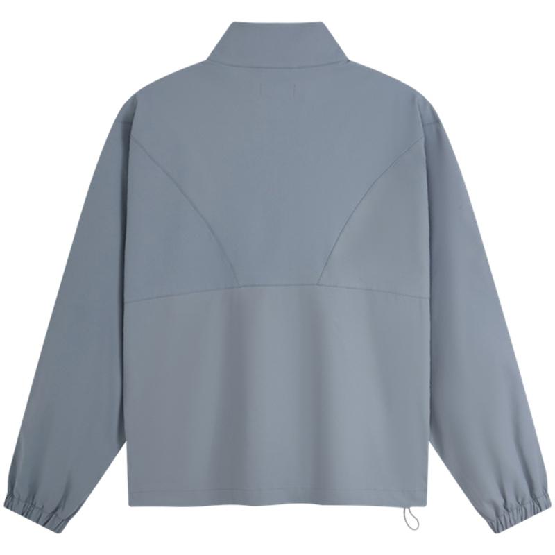 Calvin Klein Minimalist Gel Letter Zip-Up Stand Collar Loose Casual Jacket Men Jacket Gray Blue 40LM5075FA