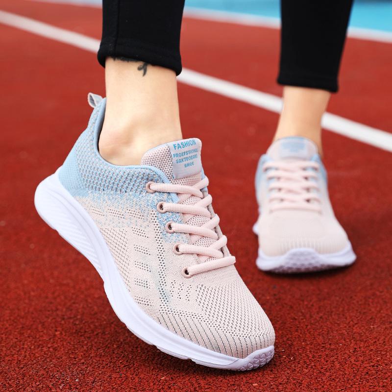 

Ультралегкая сетчатая спортивная женская обувь, новые универсальные дышащие кроссовки на мягкой подошве, женские повседневные туфли на плоской подошве с нескользящей подошвой 41