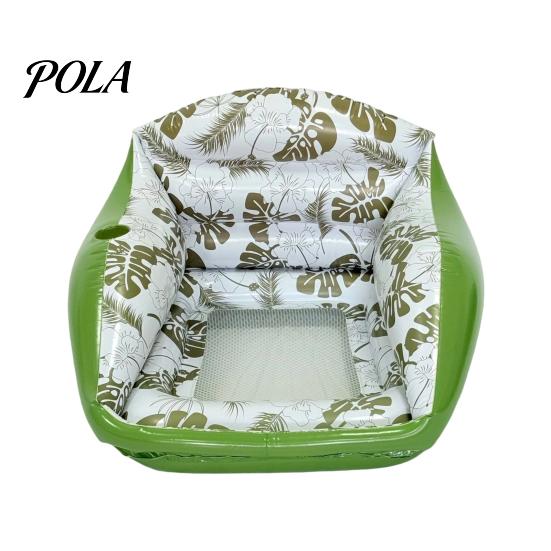 Sdraio Gonfiabile per Piscina per Adulti, Divano Galleggiante Gonfiabile con Portabicchieri, Sedile Galleggiante Pieghevole Gonfiabile, Accessori Estivi per Spiaggia e Piscina