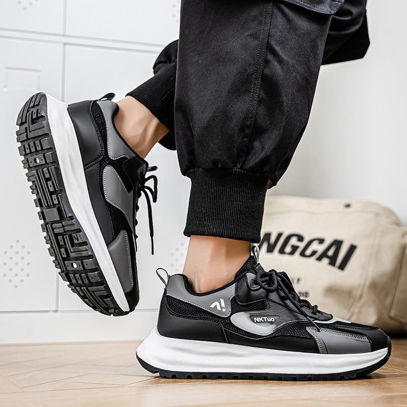 Men's shoes 2025 summer trend new mesh breathable casual sports Forrest Gump shoes teen platform dad trendy shoes