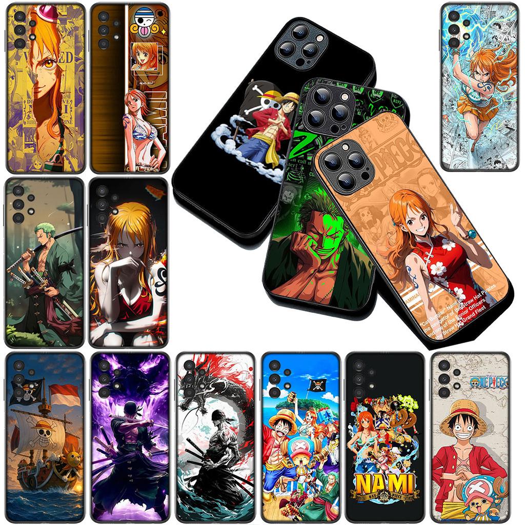 for Samsung Galaxy S20 S22 S21 FE Ultra Plus A07 A17 A15 A16 A25 A57 A37 Phone Cover Case One Pieces Luffy Nami Roronoa Zoro