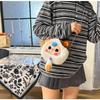 Plush Crossbody Cartoon Doll Bag with Chain - Trendy Blind Box Design