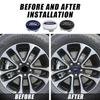4Pcs 54mm Car Wheel Center Hub Caps Cover Badge Emblem For Ford Focus MK2 Fiesta Mondeo Shelby Kuga Ecosport Falcon Mustang ST