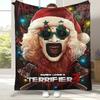 Horror Clown Film Terrifier Cartoon Flanelldecke, Ultra Weiche Warme Plüschdecke für Zuhause Schlafzimmer Bett Sofa Abdeckung Büro Picknick