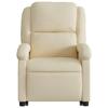 Electric Massage Recliner with Rising Function Cream Fabric
