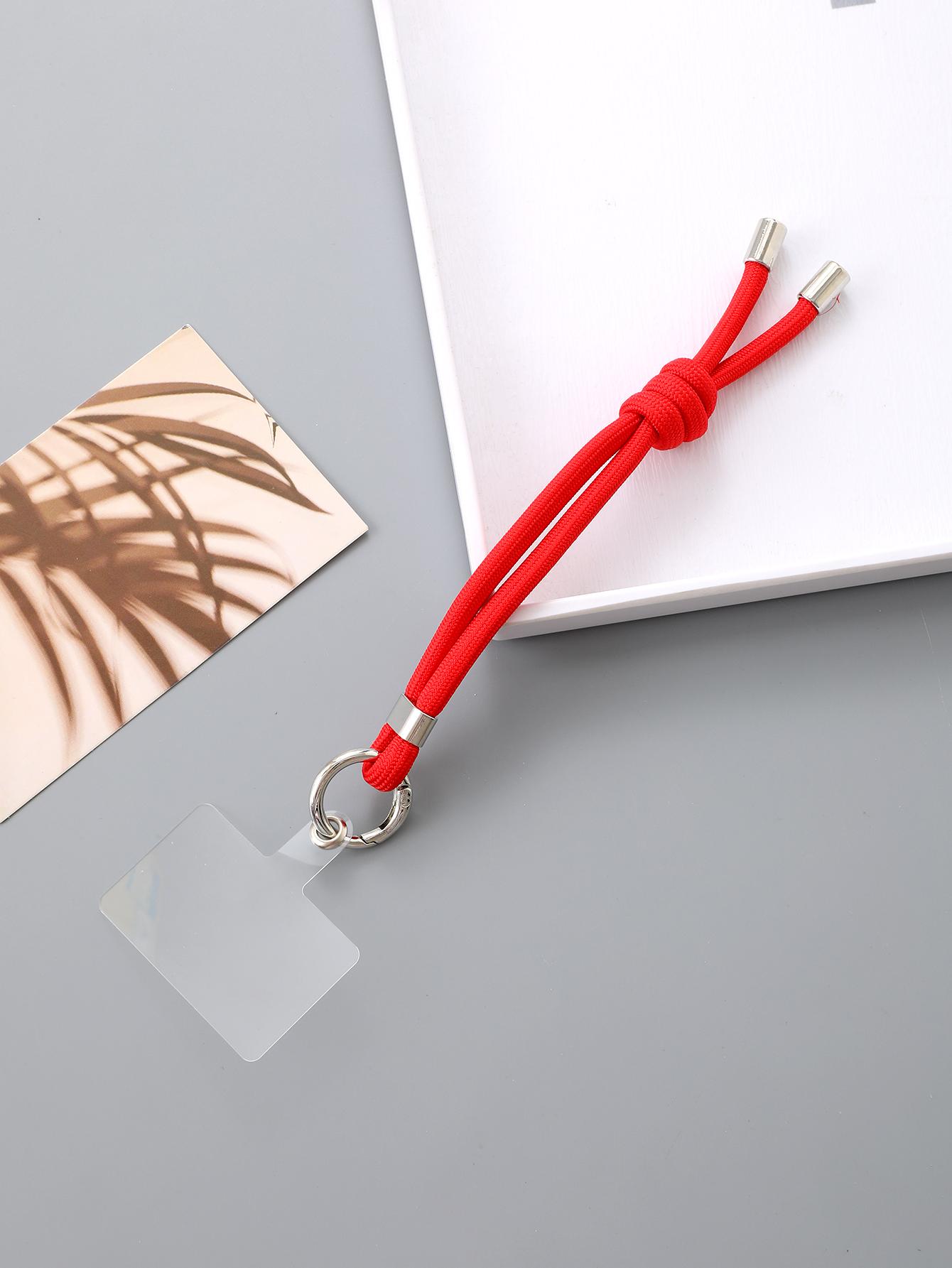 

Small Niche Ins Colored Nylon Rope Hanging Accessories Hand Woven Mobile Phone Pendant Hanging Accessories With Transparent Card Nylon / Cotton