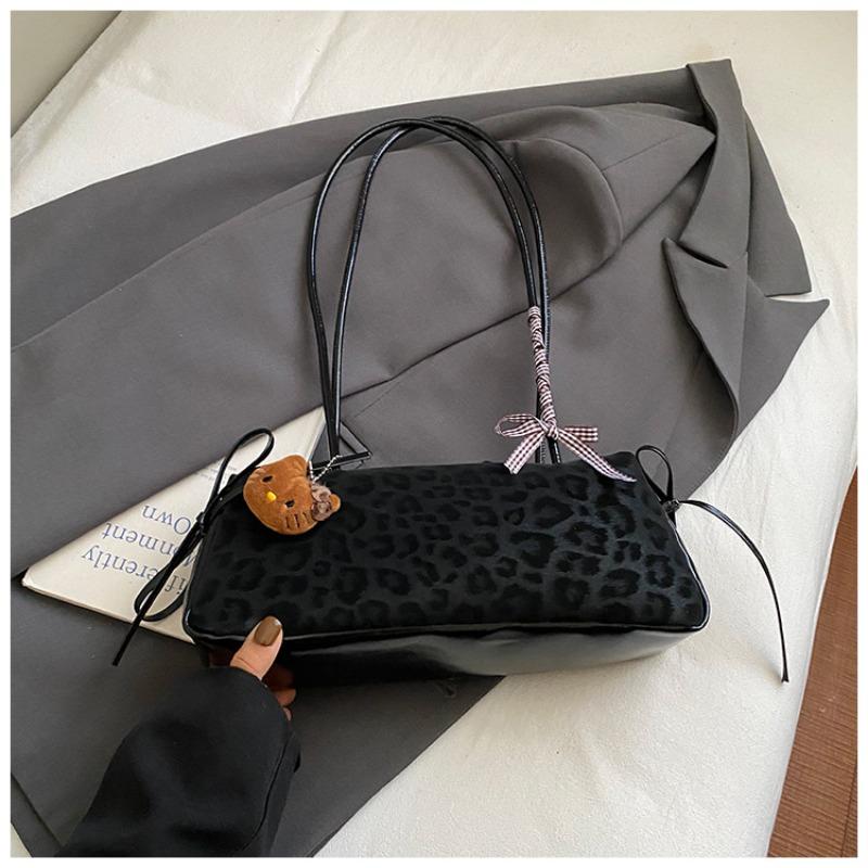 Leopard Print Bag Women's Large Capacity New Summer Niche Design Shoulder Underarm Bag Texture Work Commuter Bag