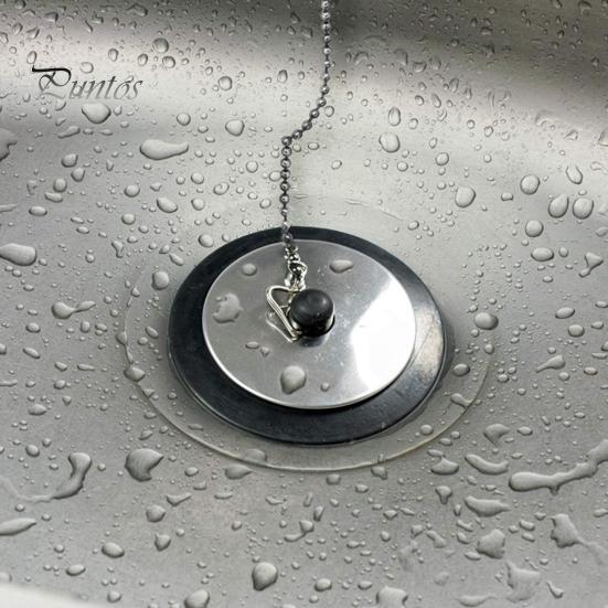 Tappo di Gomma per Scarico Lavandino con Catena Design con Gancio Montato Strumento per la Prevenzione dell'Ostruzione del Lavandino Essenziale per il Proprietario di Casa Accessorio per Lavandino