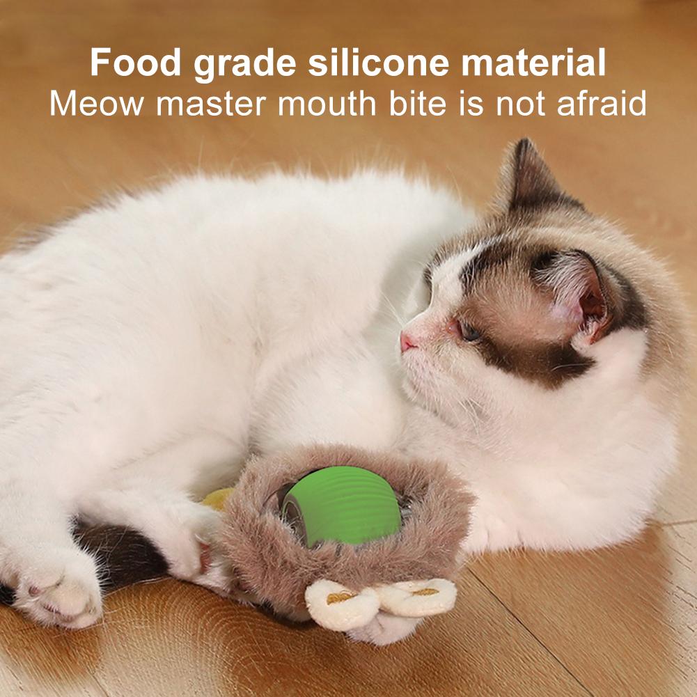 Interactive Cat Toy Ball Automatic Rolling Ball Fast Rolling Ball Automatic Motion Activated Moving Ball for Indoor Cats