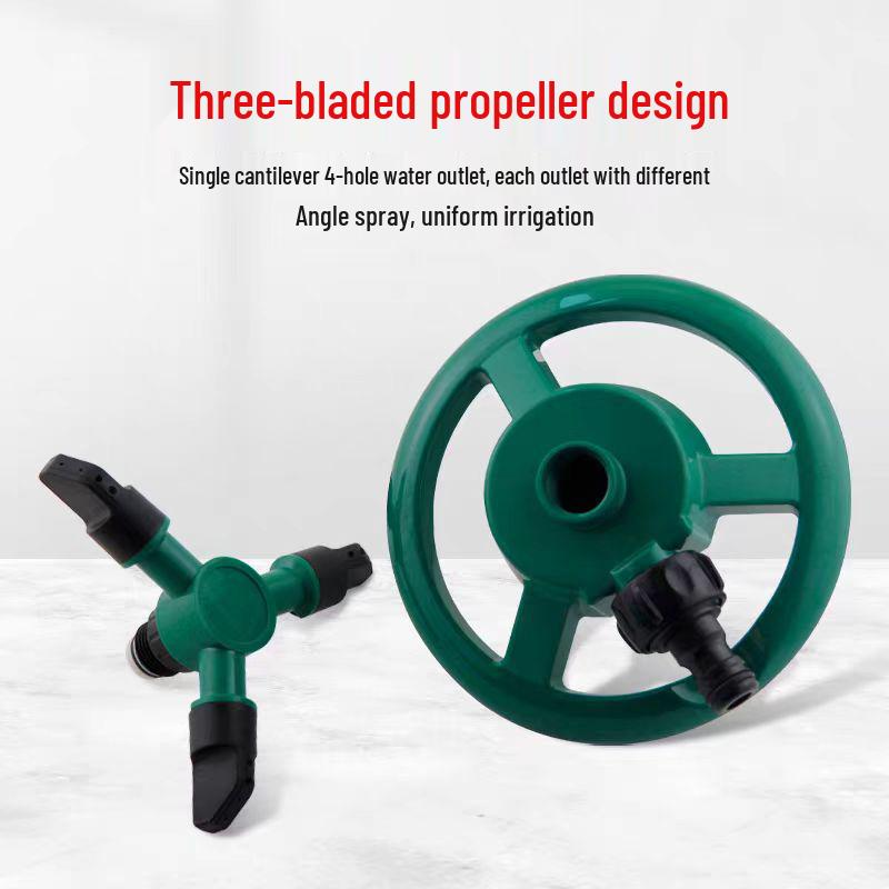 Three-Pronged 360° Rotating Lawn Sprinkler for Watering Flowers