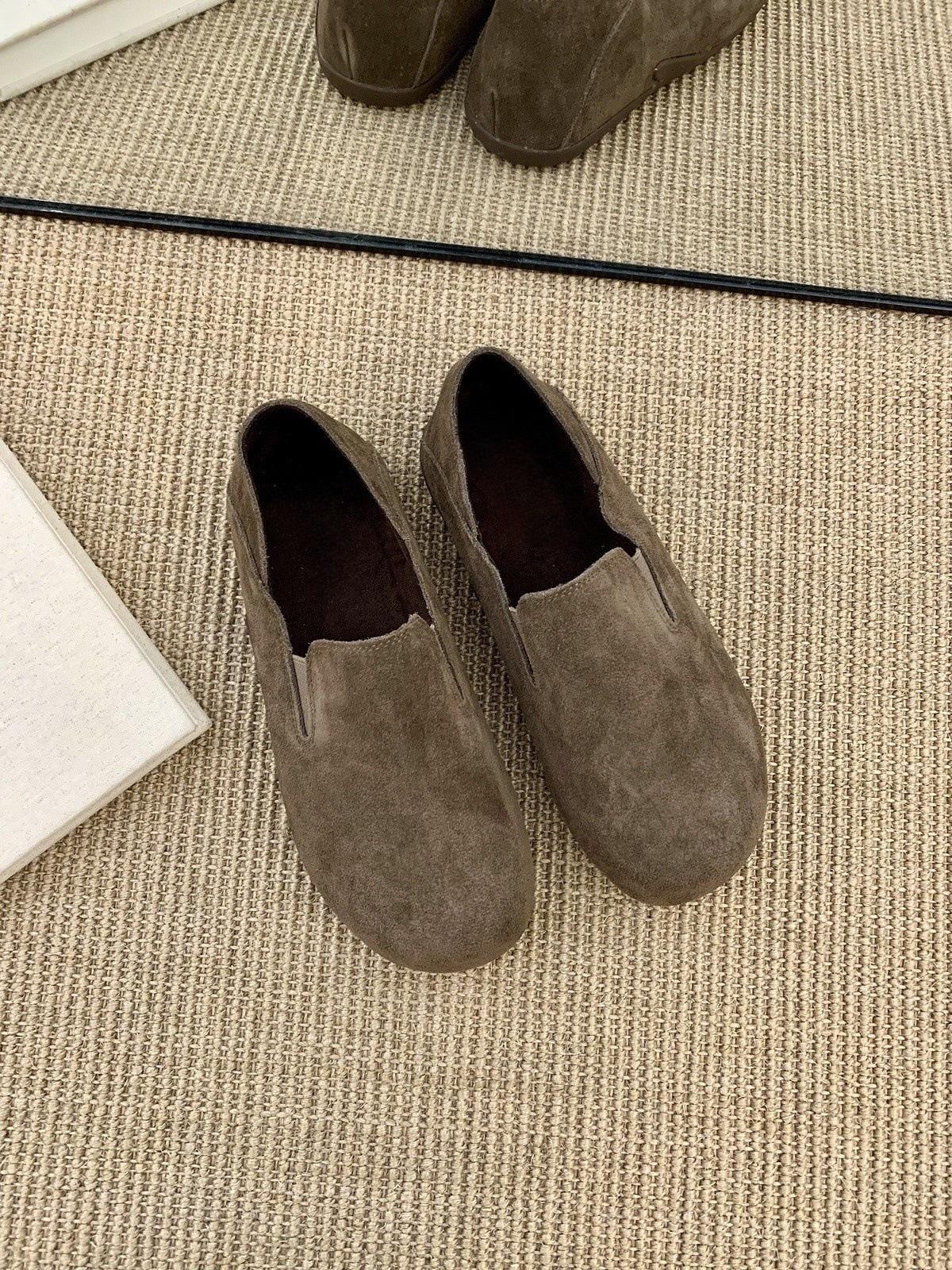 Женские мокасины Birkenstock на платформе, универсальные повседневные Birkenstock с одной педалью 35