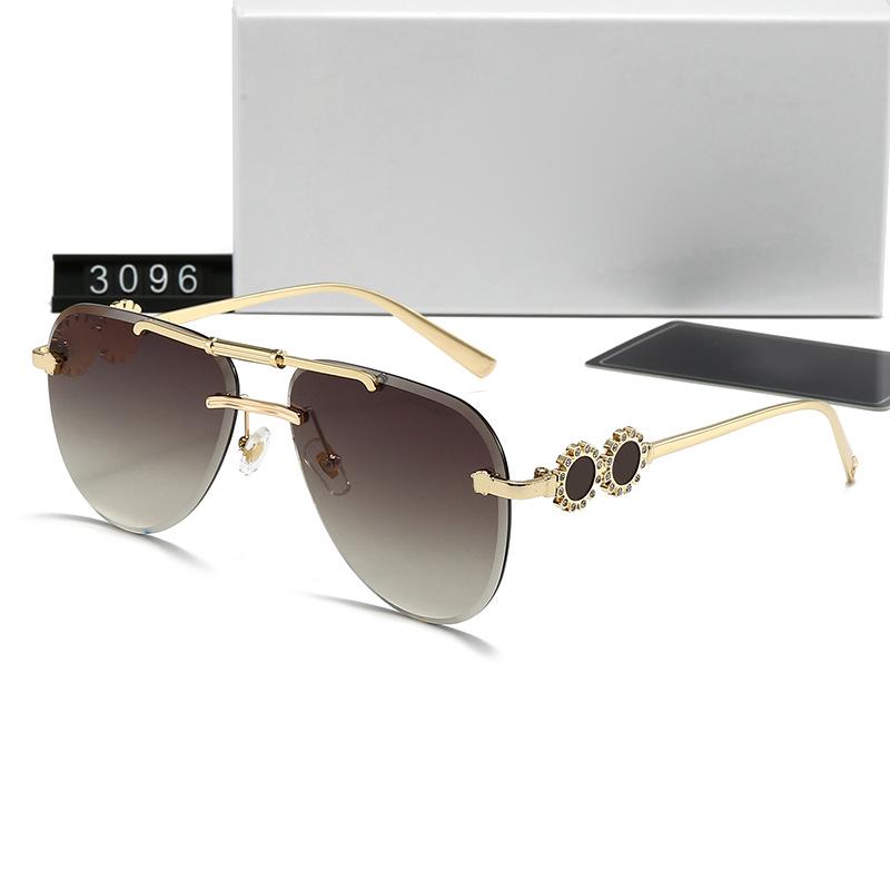 New frameless toad glasses men's fashion trend sunglasses fashion driving Internet celebrity sunglasses