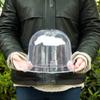 6Pcs Garden Plant Cloche Plant Dome Bell Cover Reusable Plastic Mini Greenhouse for Warming Garden Soil Plant Protect