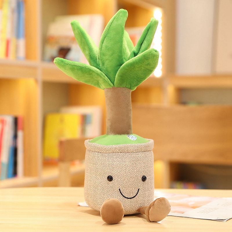 Fun Pot Series Plush Lucky Bamboo/Dragon Beard Tree Plants Stuffed Plushies Toys Soft Decor Doll Money Tree Potted Pillow