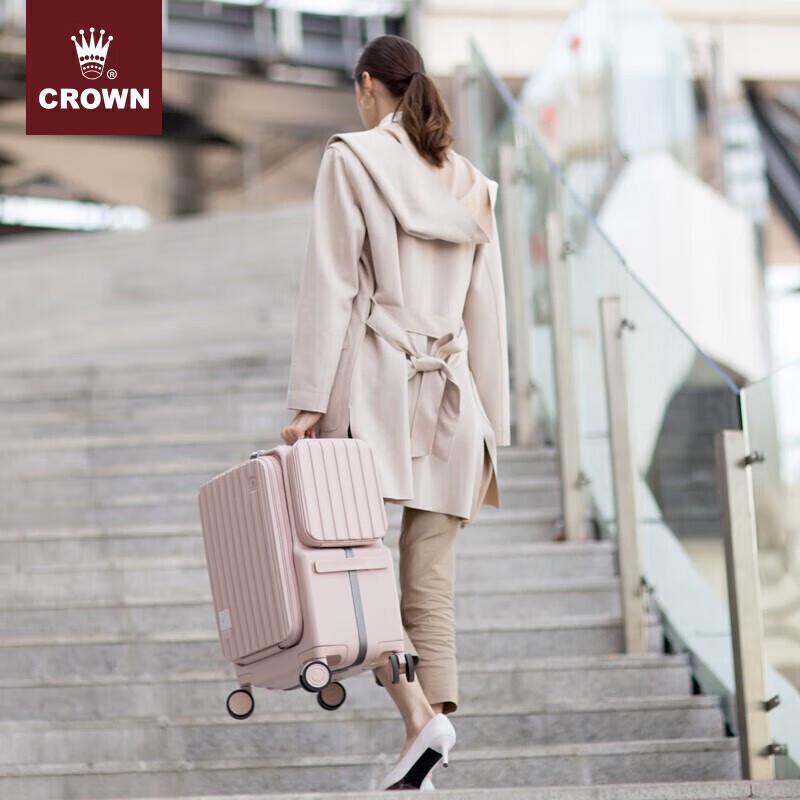 

Crown C-F5298H Multifunctional Front-Opening Business Carry-On Luggage 20 inches