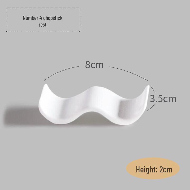 Multi-purpose Ceramic Chopstick and Spoon Rest