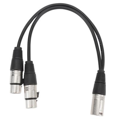 XLR Stecker auf Dual XLR Buchse Kabel XLR Y-Splitterkabel Duale XLR Buchse auf XLR Stecker Mikrofon-Combiner Y