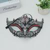 Creative Retro Half Face Mask Rhinestone Masquerade Mask Elegant Metal Eye Mask  Masquerade Jewelry
