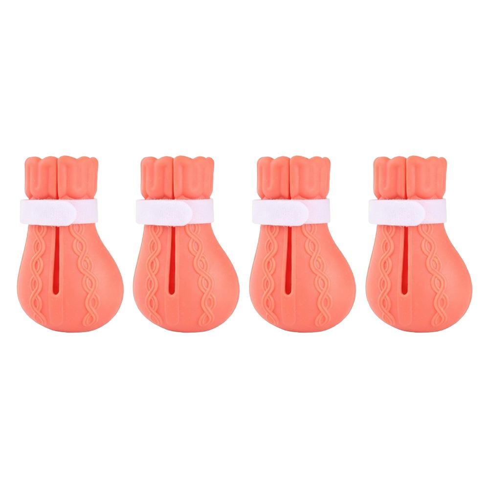 4PCS Adjustable Cat Claw Protector Anti-Scratch Pet Cat Shoes Cat Bath Wash Boots Home Use