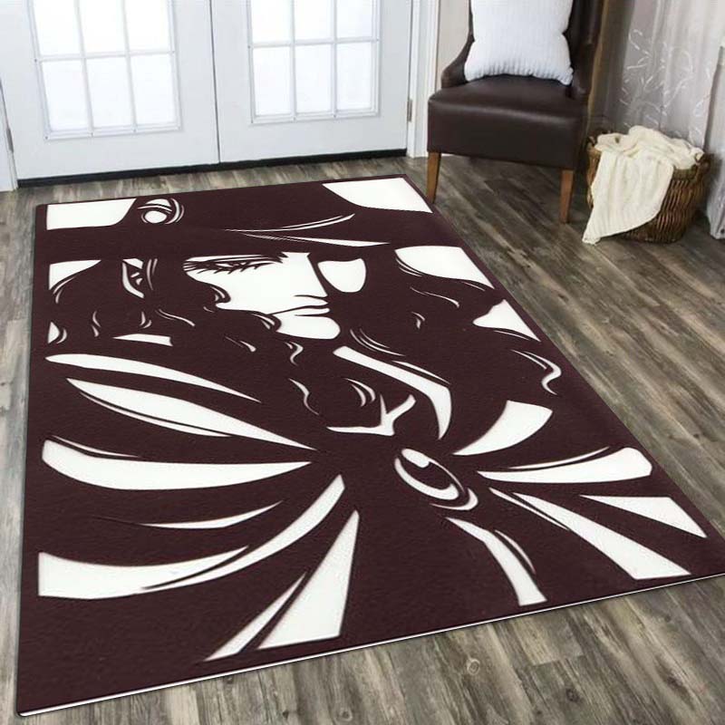 

Vampire Hunter D Yoga Mat, Suitable for Living Room, Bedroom, Office, Hotel, and Entryway Decoration, Non-slip Flannel Mat. 60x90cm