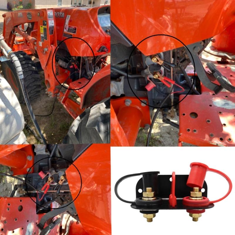 Battery Base Extension Cord Part Junction Post Connector 250Amp 12/24V  Remote Battery Power Kit Auto Accessories