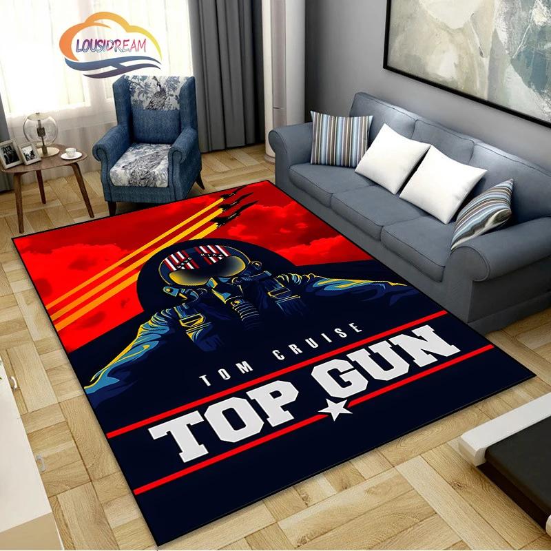 Top Gun Umělecký Vzor Loga Koberec Filmový Prvek Dekorační Koberce Moderní Domov Obývací Pokoj Podlahové Rohože Koberce do ložnice Koupelna
