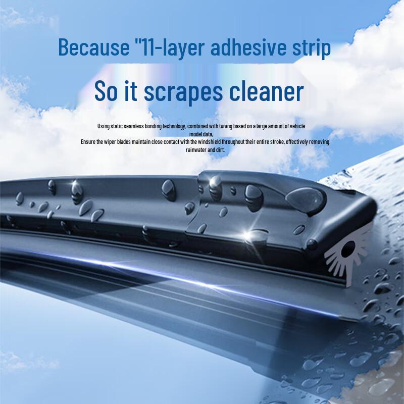 Hyundai Tucson Frameloos Stille Voorruitenwisserblad met Elf-Laags Rubberstrip