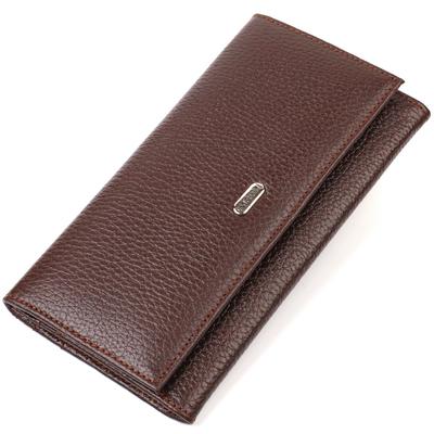 Multifunktionale Geldbörse für Damen aus echtem Leder CANPELLINI 21828 Braun