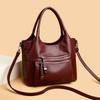 High Quality Soft Leather Handbags for Women 2026 Vintage Shoulder Bag Luxury Designer Ladies Large Capacity Tote Bag Sac A Main