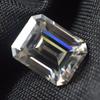 Emerald Cut D Color Moissanite 10x8 mm VVS1 Fabulous Certified Loose Gemstone